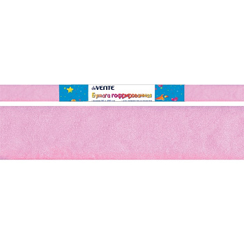 Бумага гофрированная (креповая) ПЛОТНАЯ, 32 г/м2, 50*250см, в рулоне deVENTE, светло-сиреневая