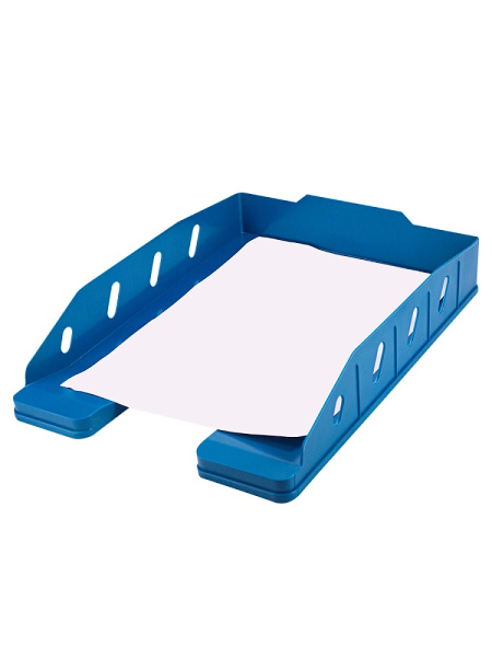 3_Лоток горизонтальный одинарный PROF-PRESS Стандарт, дымчатый, лазурь
