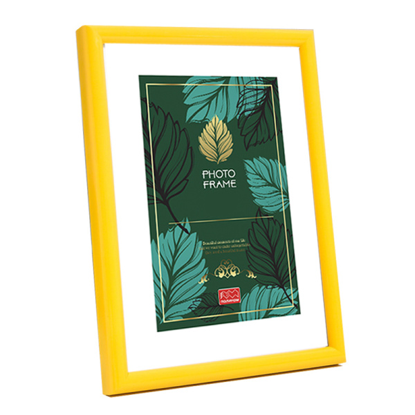 Фоторамка 21_30см пластик, желтая Палитра