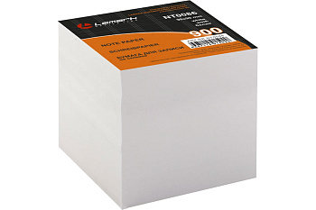 Блок для записей проклеенный 90*90*90мм LAMARK, белый