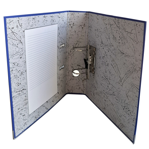 2_Папка-регистратор PP корешок 75мм, разборная, синяя