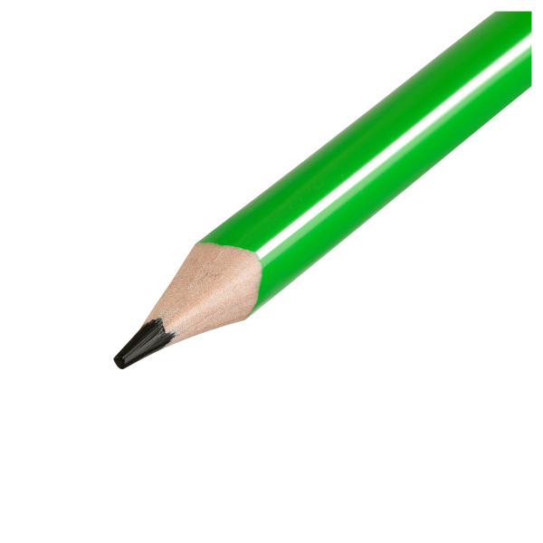 2_Карандаш чернографитный HB OfficeSpace, трехгранный, с ластиком, ассорти