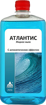 Мыло жидкое 1л ГЕНИКС Атлантис, с антисептическим эффектом
