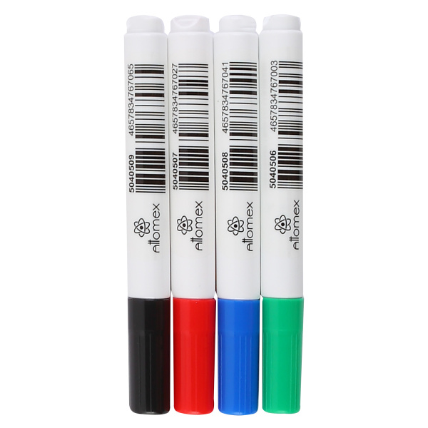 3_Набор маркеров для доски ATTOMEX 3мм, 4шт (черный, красный, синий, зеленый)