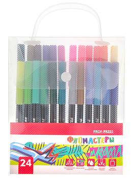 Фломастеры 24 цвета PROF-PRESS Art vision