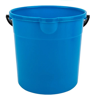Ведро пластиковое 7л МУЛЬТИПЛАСТ Классика, с носиком, голубое