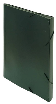 Портфель пластиковый A4 13 отделений, БЮРОКРАТ, пластик 0.7мм, черный