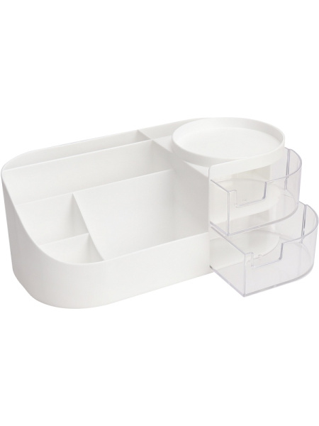 Подставка-органайзер без наполнения, 8 отделений PROF-PRESS, с наклейками, белая