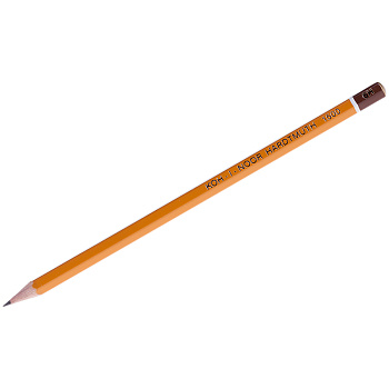 Карандаш чернографитный 6Н KOH-I-NOOR 1500, профессиональный