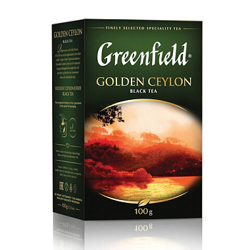 Чай листовой GREENFIELD Golden Ceylon ОРА, черный, 100г, 0351