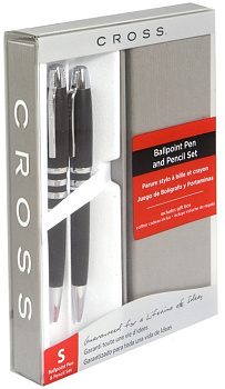Набор Cross Mason Black Laquer/Chrome шариковая ручка и механический карандаш 0.7мм