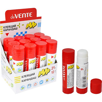 Клей-карандаш 21г deVENTE, ПВП, быстросохнущий