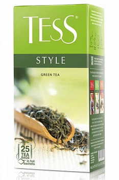 Чай пакетированный TESS Style, зеленый, 25п*1,8г