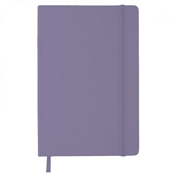 Блокнот А5 80л клетка, под кожу deVENTE Soft Touch, сереневый