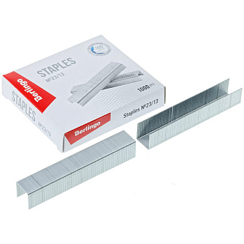 Скобы для степлера №23/13 1000шт до 100л Berlingo