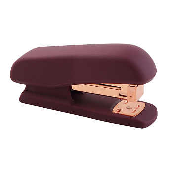 Степлер №24/6, 26/6 до 25л deVENTE Esthetics, корпус velvet-touch, бургунди