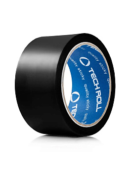 Скотч цветной черный 48мм*66м 45мкр ТР