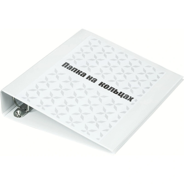 4_Папка панорама на кольцах Esselte 75мм 4 кольца белая