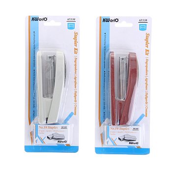Степлер №10 до 10л KW-triO, +скобы 100шт, ассорти