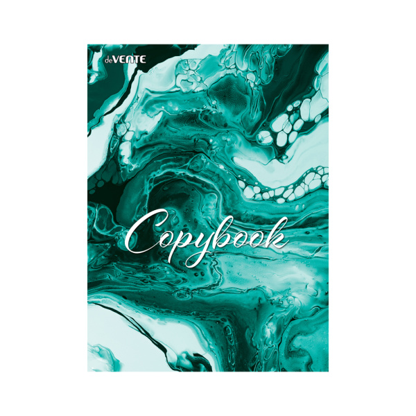 Тетрадь А4 80л клетка, скоба deVENTE Marble