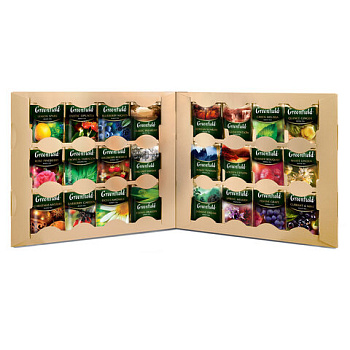 Чай GREENFIELD Premium tea Collection, набор 24 вида, 96 пакетиков