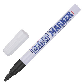 Маркер-краска лаковый (paint marker) MunHwa Slim 2мм, нитро-основа, черный
