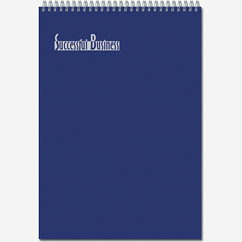 Блокнот А4 (БОЛЬШОЙ ФОРМАТ) 60л клетка, гребень Successful Business