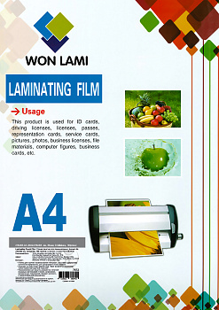 Пленка для ламинирования A4 80мкм глянцевая 100шт