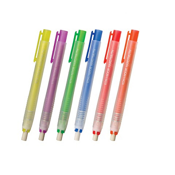 Ластик выдвижной для чернографитных карандашей 132*15*15мм KOH-I-NOOR, держатель, ассорти