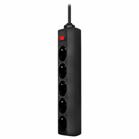 2_Сетевой фильтр DEFENDER ES 5 розеток, 1,8м, черный