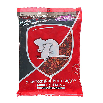 Зерновая смесь от грызунов Домовой Прошка, Гроза грызунов 300г