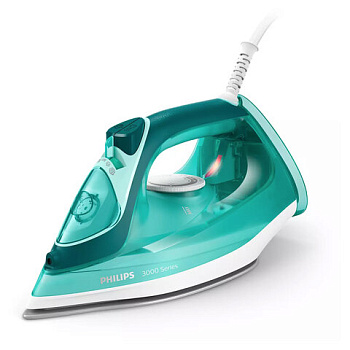 (SAM) Утюг PHILIPS DST3030/70, 2400 Вт, керамическое покрытие, самоочистка, антикапля, автоотключение, бирюзовый