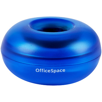 Скрепочница магнитная OfficeSpace, тонированный синий корпус