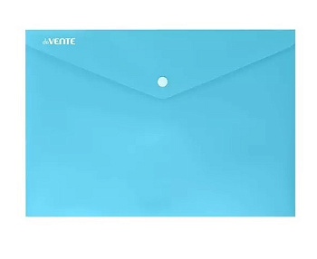 Папка-конверт на кнопке А4 0,18мм deVENTE Pastel, непрозрачная, пастельная, бирюзовая