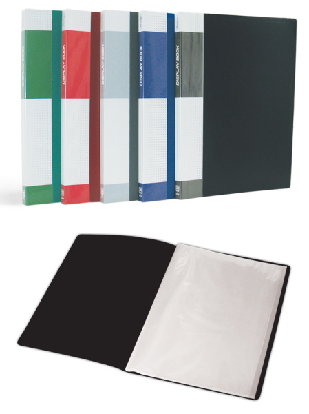 Папка 40 вкладышей, пластик, ассорти