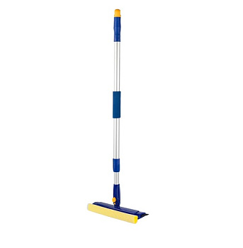 Окномойка, вращающаяся, телескопическая ручка 76-125см, рабочая часть 25см ЛАЙМА