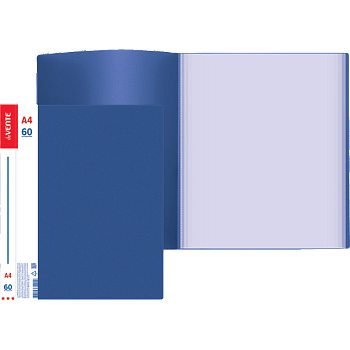 Папка 60 вкладышей deVENTE Daily, пластик 0,6мм, синяя