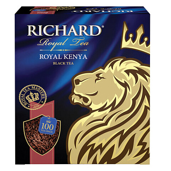 Чай пакетированный RICHARD Royal Kenya, черный, 100п*2г, 100438