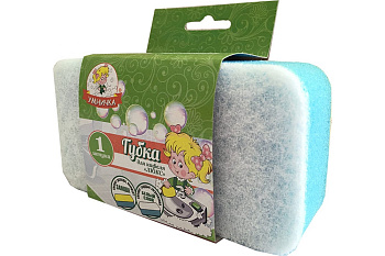 Губка для кафеля 1шт, 42*145*75мм УМНИЧКА Люкс