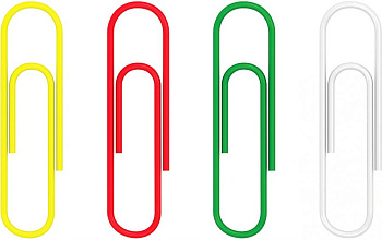 Скрепки 33мм цветные 100шт DOLCE COSTO