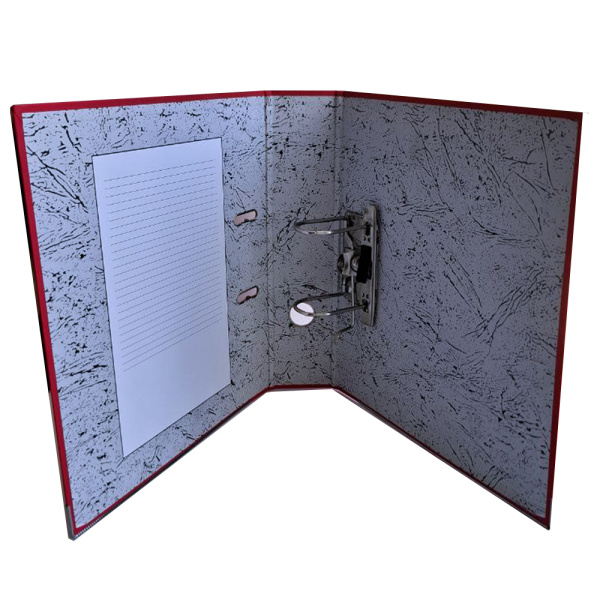 2_Папка-регистратор PP корешок 75мм, разборная, красная